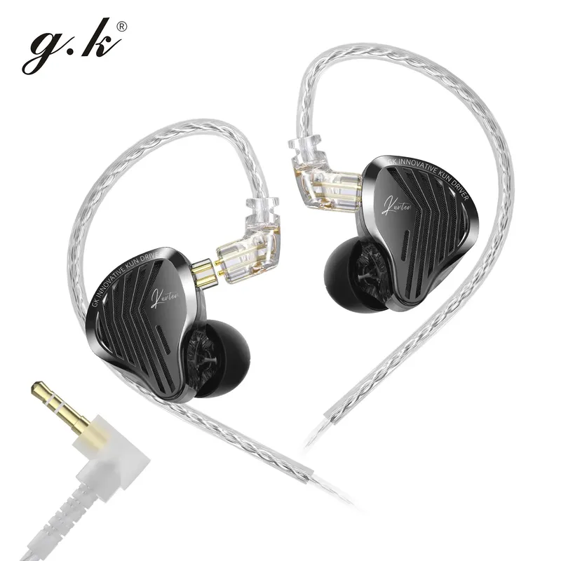 Audiophile Headphone Wired - Écouteurs intra-auriculaires filaires Gk Kunten, moniteur